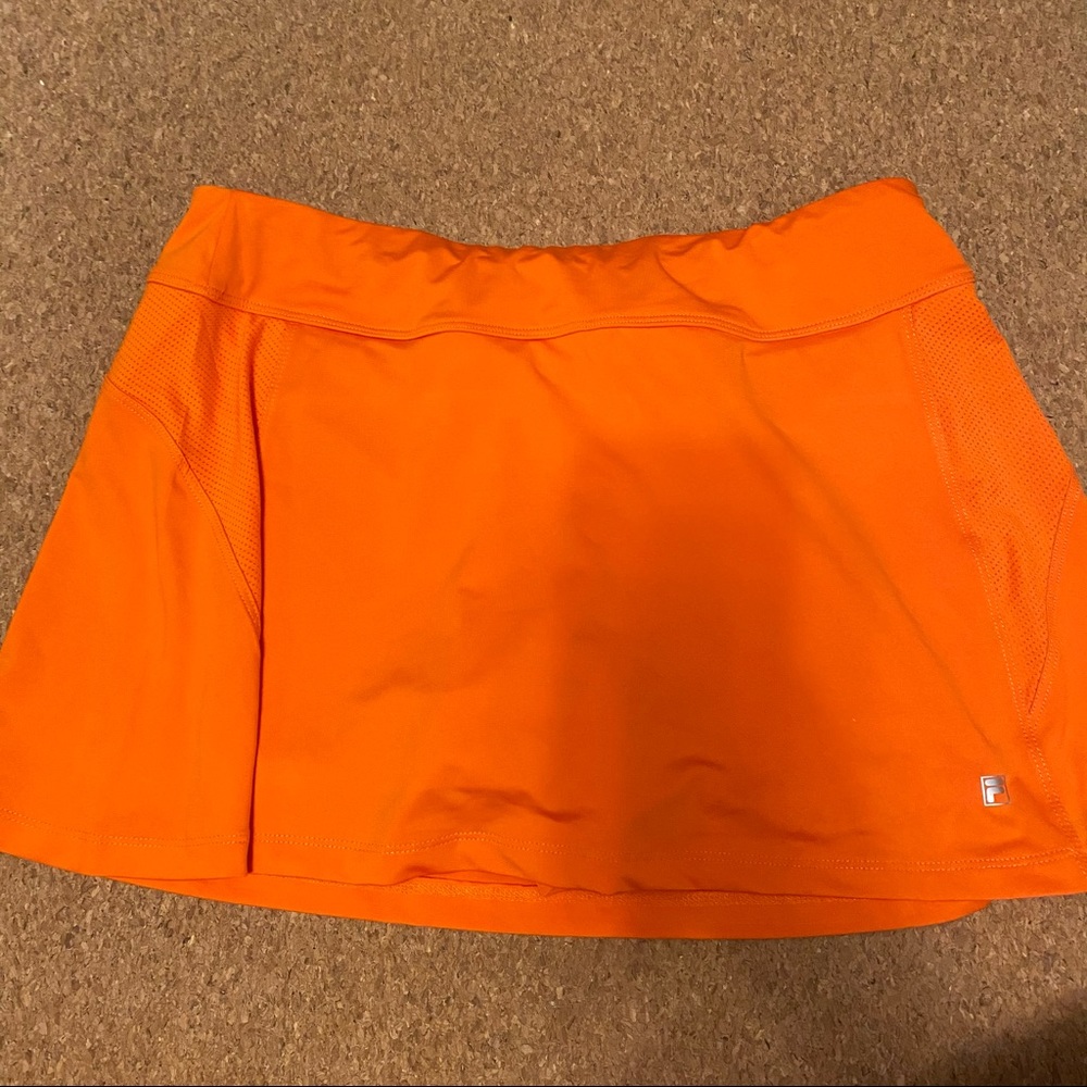 Fila Orange Mini Tennis Skort